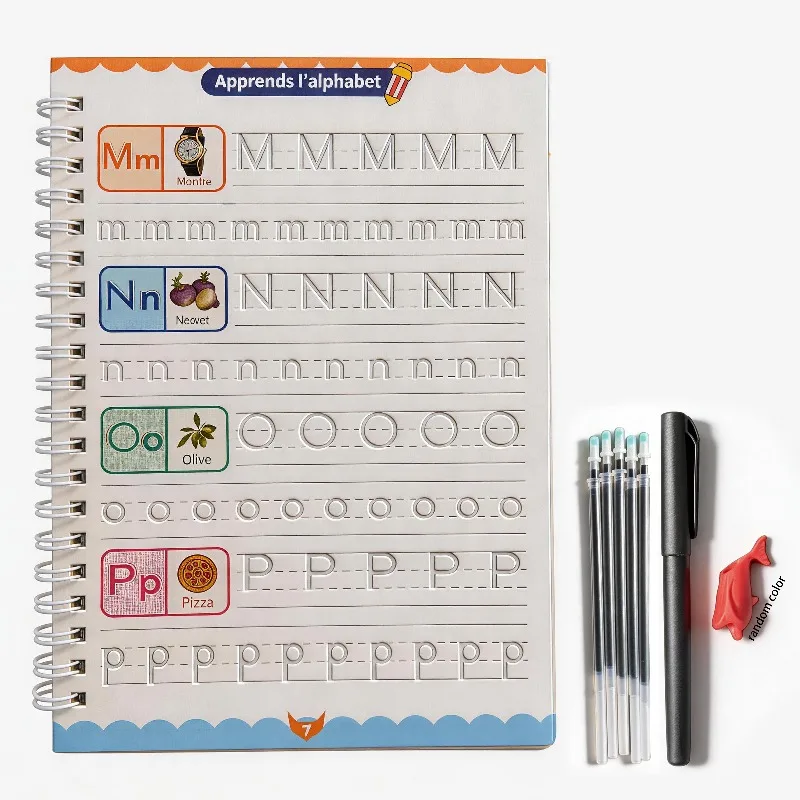1 Französisches Alphabet-Übungsbuch, Alphabet-Schreibaktivitäten, Kopierbuch zum Üben, Französisches Alphabet-Übungsbuch für Anfänger – Detail 1