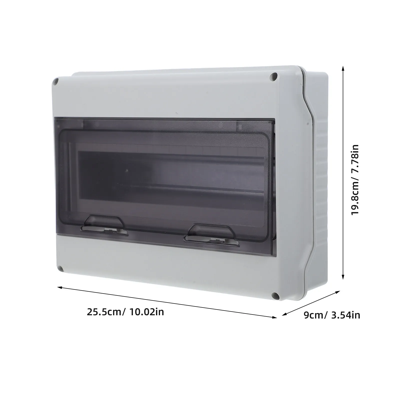 12 Way Distribution Protection Box IP65 Waterproof Clear Window ABS Electrical Enclosure Din Rail Box - view 2