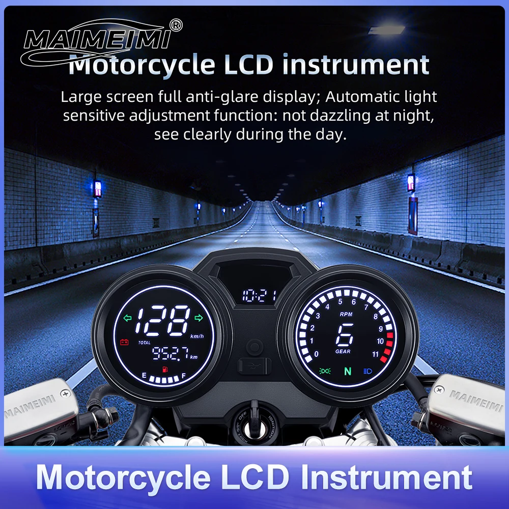 

For ITALIKA RC250 150Gato 250cc Prince Motorcycle LCD Digital Speedometer Tachometer Odometer Instrument For Suzuki GN125