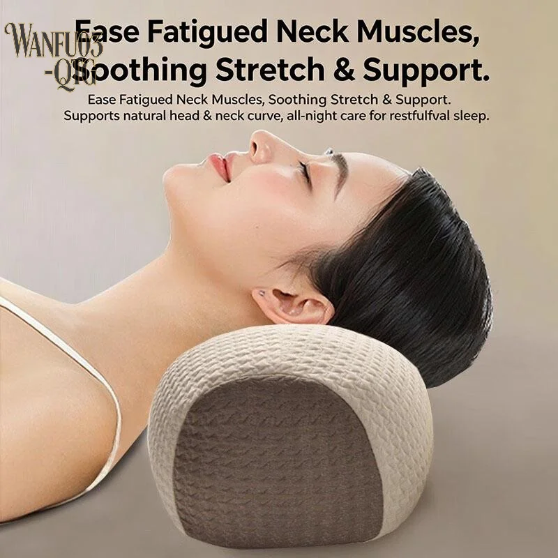 Hot Sale Breathable Cylindrical Buckwheat Pillow Core Cervical Vertebra Traction Correction For Neck Pain Use
