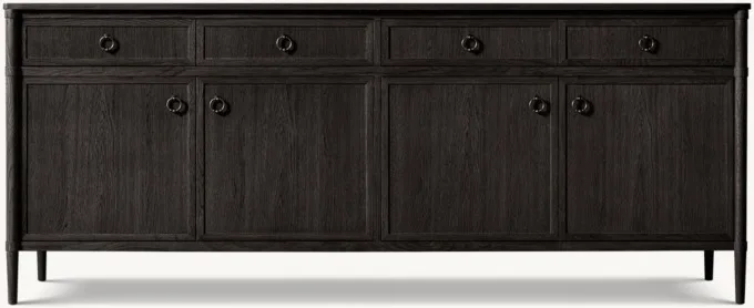 Luxurious and unique modern solid wood, handcrafted durable 4-door cabinets with living room cupboard drawers