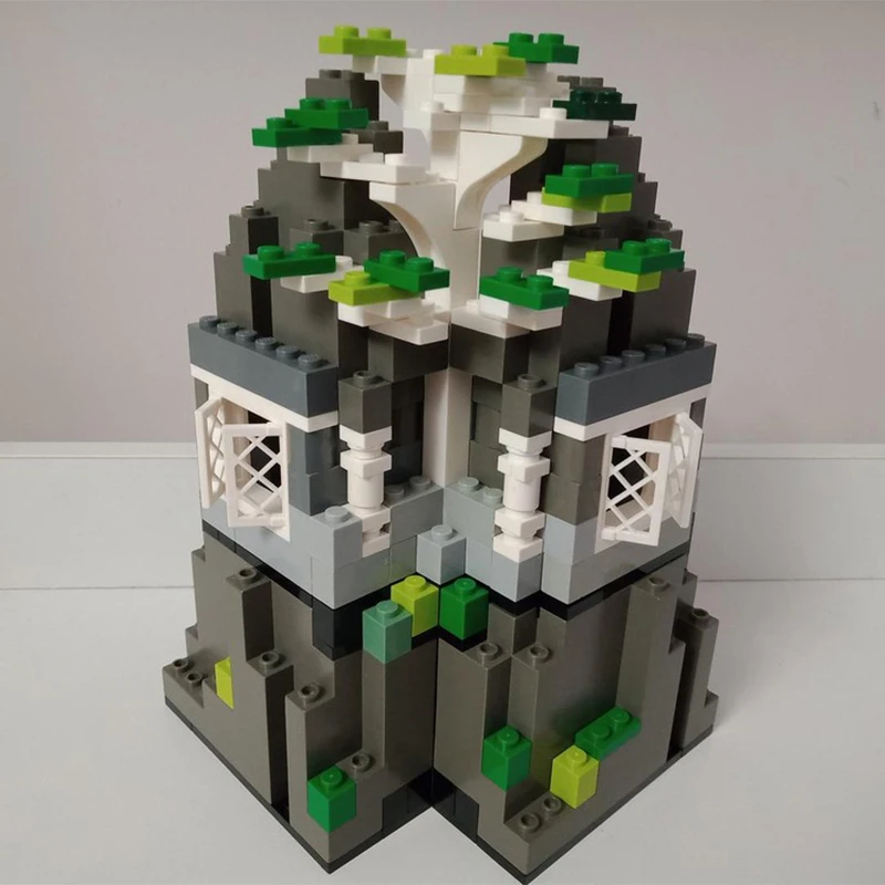 

178 шт. MOC модульная башня елочный домик модульные здания строительные блоки Рождественский подарок вдохновляет неограниченное количество творчества строительный набор