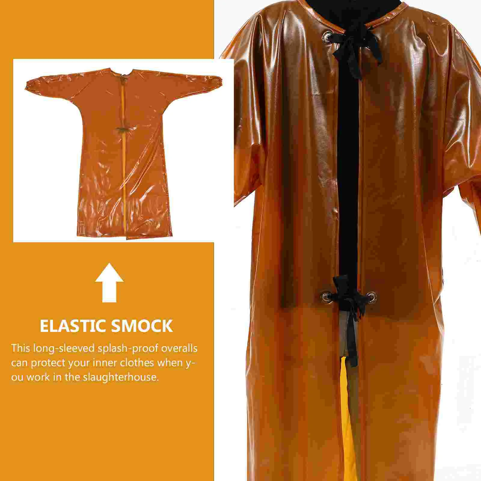 Ropa de trabajo impermeable con capucha, pantalones, delantal, bata resistente al ácido de Pvc para adultos, elástico resistente al desgaste