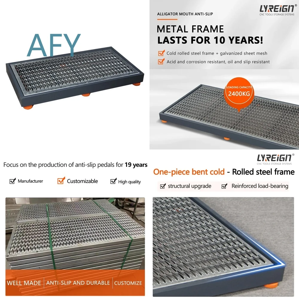 Fixed Work Platform for Warehouse Use Steel Aluminum Safety Diamond Plate Perforated Grille Elevated Standing Platform