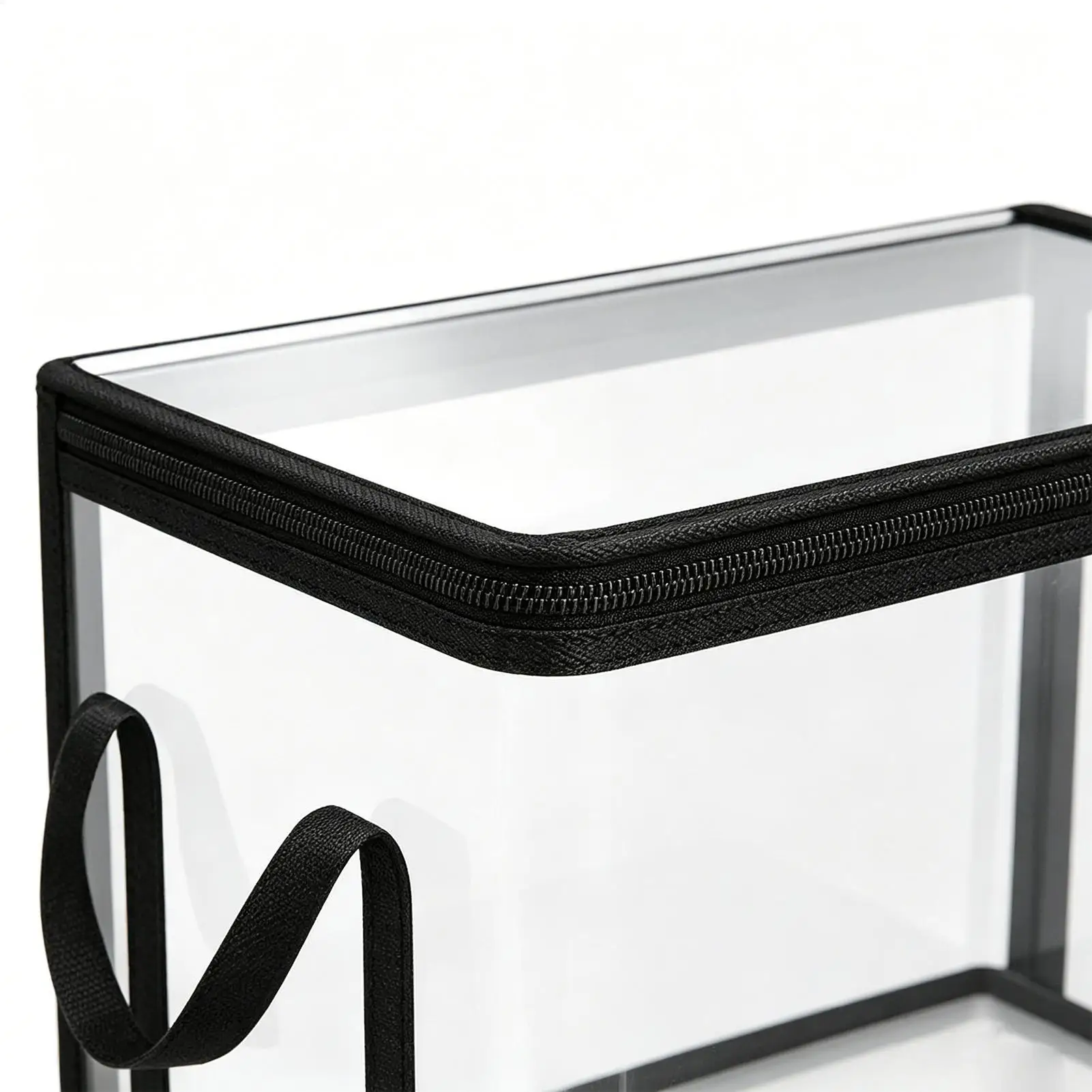 Toy Storage Bag Transparent Organizer 2-Piece Toy Storage Bin Stuffed Animal Bag For Dolls Books Building Blocks Playroom Living view 5