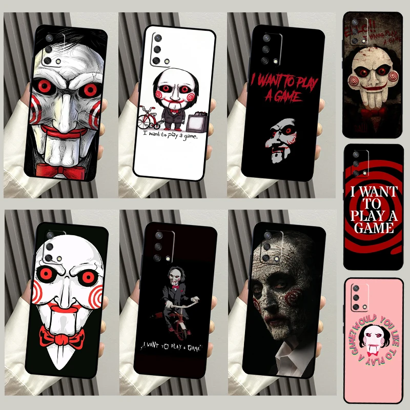 Saw Jigsaw Killer Horror Case For OPPO A17 A16 A15 A57 A77 A96 A93 A91 A53S A9 A5 A31 A53 A52 A72 A94 A54 A74 Coque