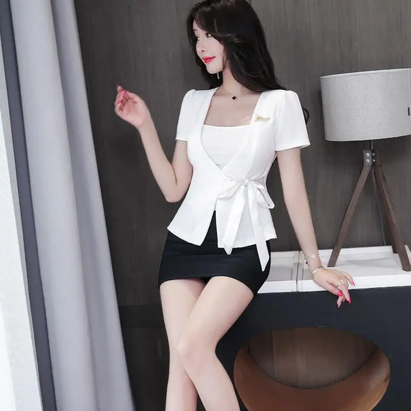 Ladies' Workwear Set Hotel Waiter Beauty Salon Spa Massage Nail Salon Sexy Sauna Technician Front Desk Sexy Dress