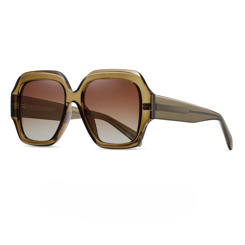 

2025 New Polarized Retro Versatile Fashion Large Frame Sunglasses Strength Sun Shading Visual Comfort Sunglasses 26131