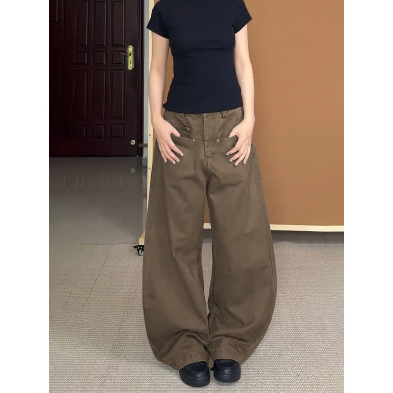 

Брюки-карго женские тактические летние парусиновые брюки на пуговицах с пряжкой на поясе с завязками на лентах тай-дай пояса с завязками для поездок на работу