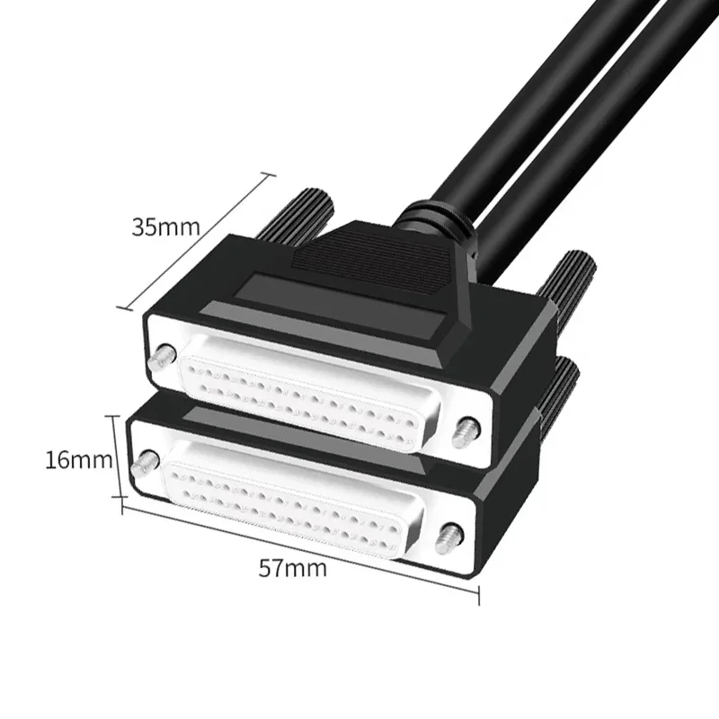 26AWG DB9 DB15 DB25 With Terminal Serial Cable Wire Male Female Connectors 1-20 Meters 9pin Parallel Port Industrial Grade Cable