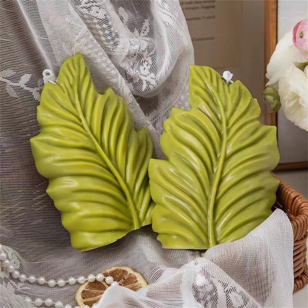 1PC Coral Leaf Silicone Mold DIY Shell Aromatherapy Candle Mold, Handmade Decorative Art Clay Crafts