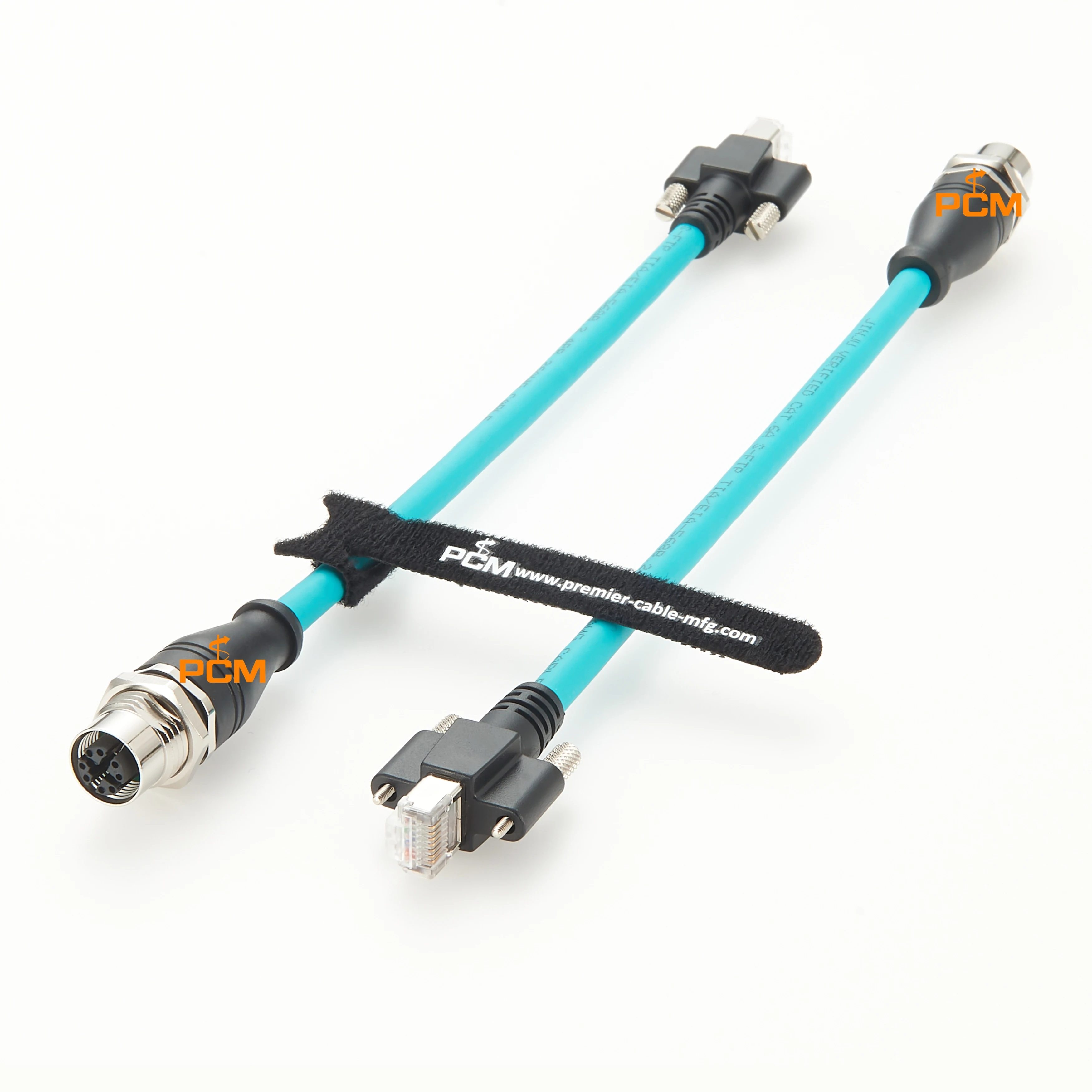 

Cat6a Разъем для крепления на панели переборки M12 X код к RJ45 Высокогибкий кабель Сетевой кабель Шнур GigE Ethernet для промышленной камеры