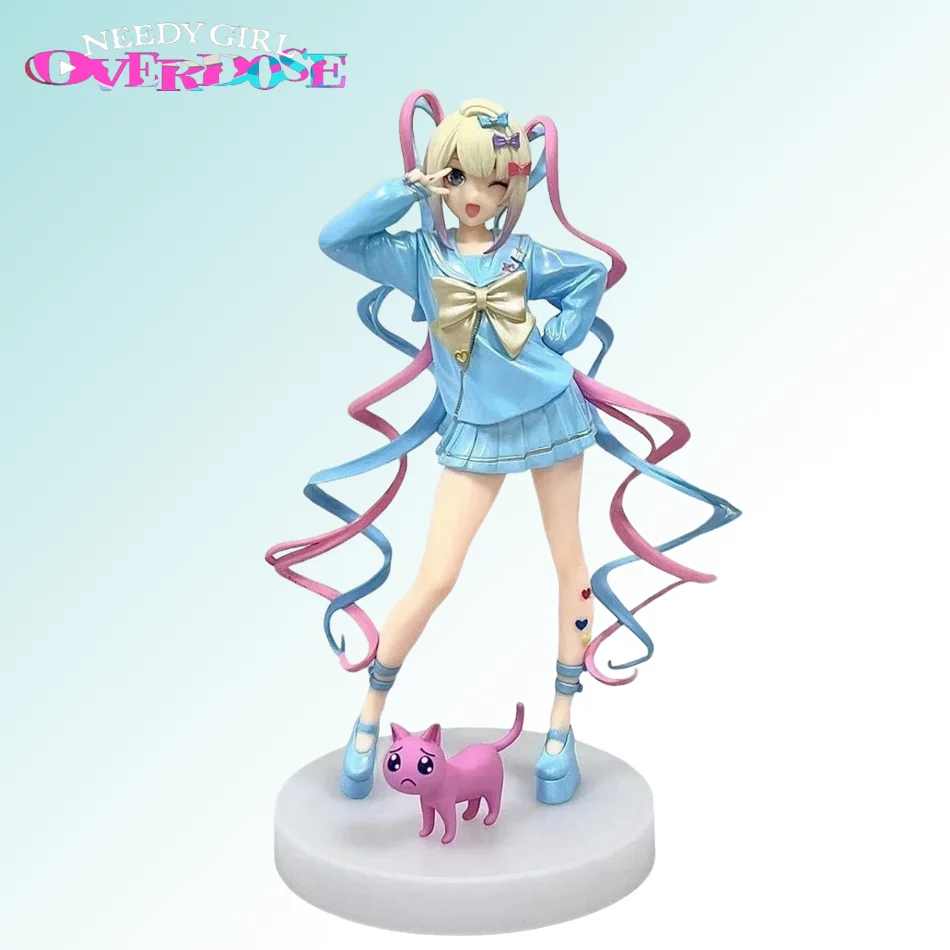 Nueva Figura de Anime de 20CM de Needy Girl Overdose, Figura de Acción KAngel de Pop Up Parade, Modelo Coleccionable de PVC de Virtual Uploader, Adorno de Juguete