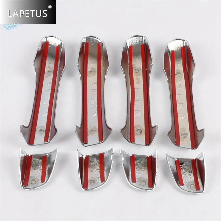 Auto Side Door Handle Cover Trim Chrome Car Styling Sticker Exterior Refit Decor  Accessories For VW Volkswagen Polo 2019 - 2023