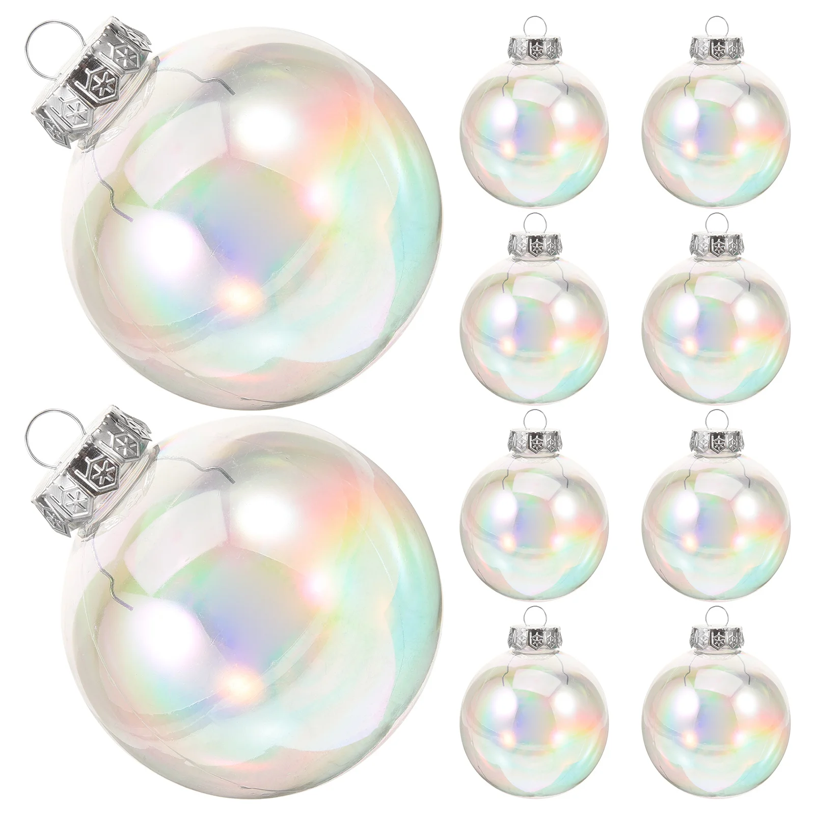 

10Pcs Christmas Ball Hanging Ornaments Lightweight Plastic Xmas Tree Hanging Decor Xmas Party Decoration Gift Christmas Decor