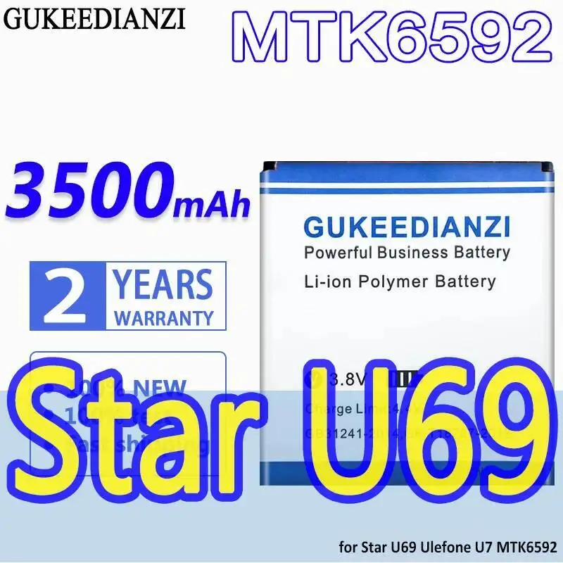 3500 мАч MTK6592 Быстрая зарядка для Ulefone U7 U69 Высокоэффективный аккумулятор мобильного телефона