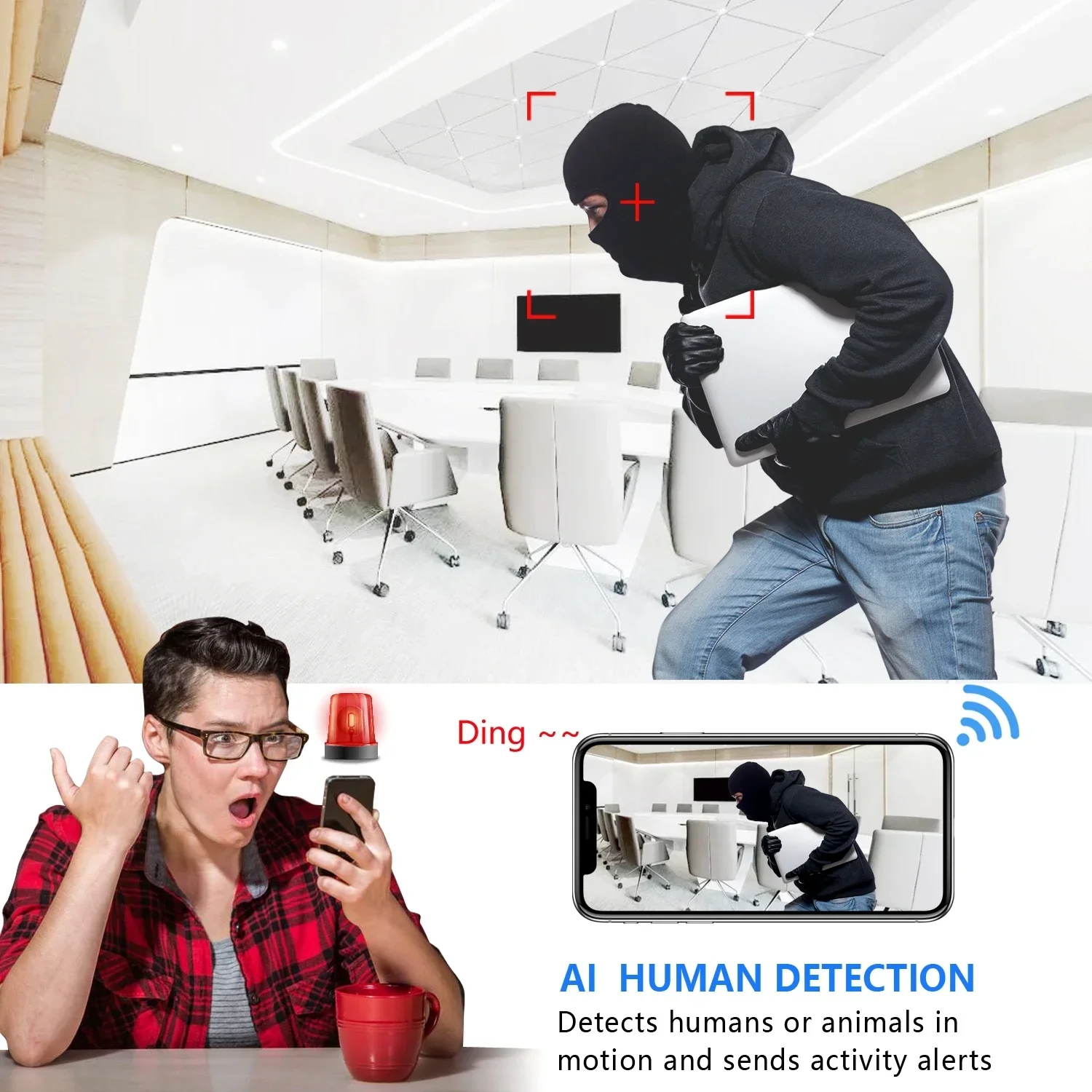 Wireless Samll Cameras V380 Pro USB Camera Full HD 1080P  For Mini Camera WiFi IP Micro-Cam Remote Monitoring For Security