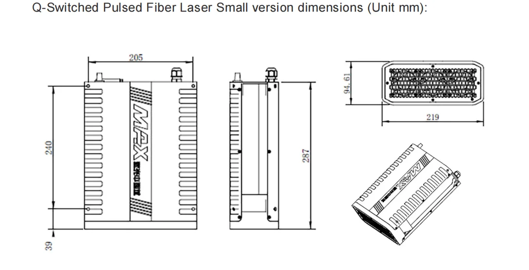 TLF 20W 30W 50W 70W MAX مصدر الألياف
