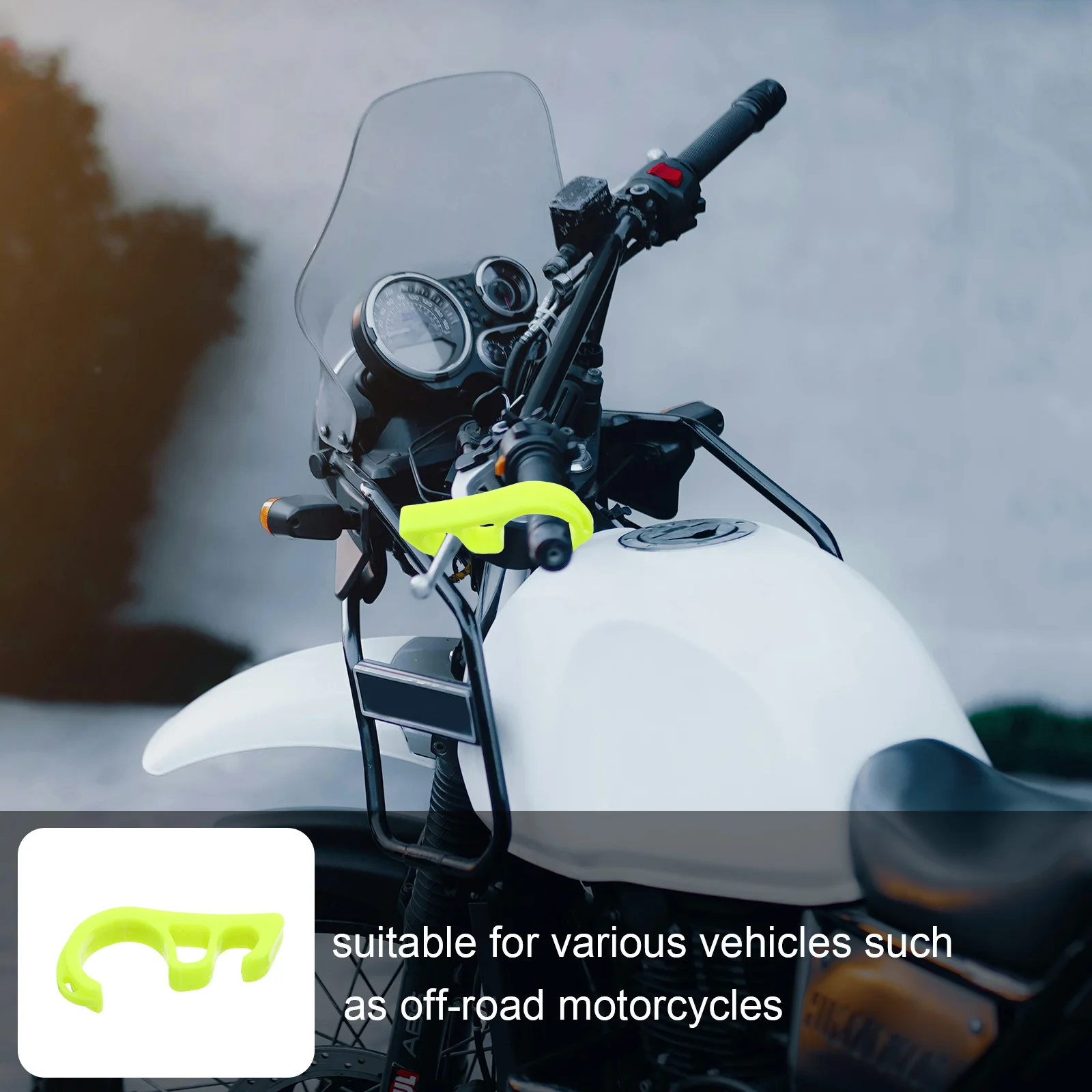 6 قطعة دراجة نارية المقود الفرامل قفل الأمان عالية القوة العالمي المضادة للانزلاق وقوف السيارات قفل للدراجات النارية سكوتر كهربائي #3