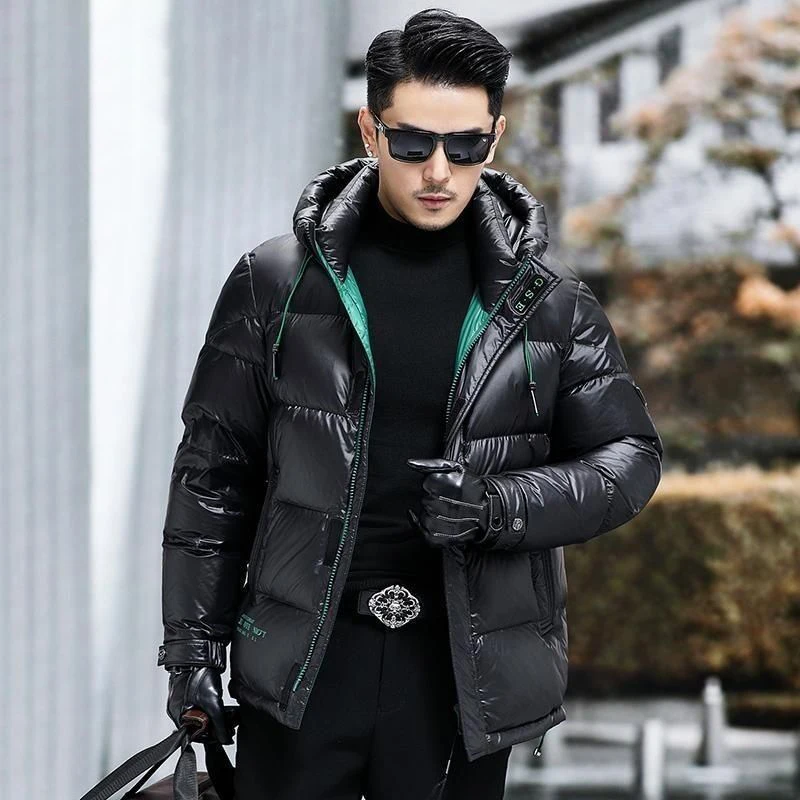 Down Jacket Men 90 White Duck Down Coats Man Winter Jackets Hooded Feather Padded Warm Puffer Jacket Men Luxury High Quality