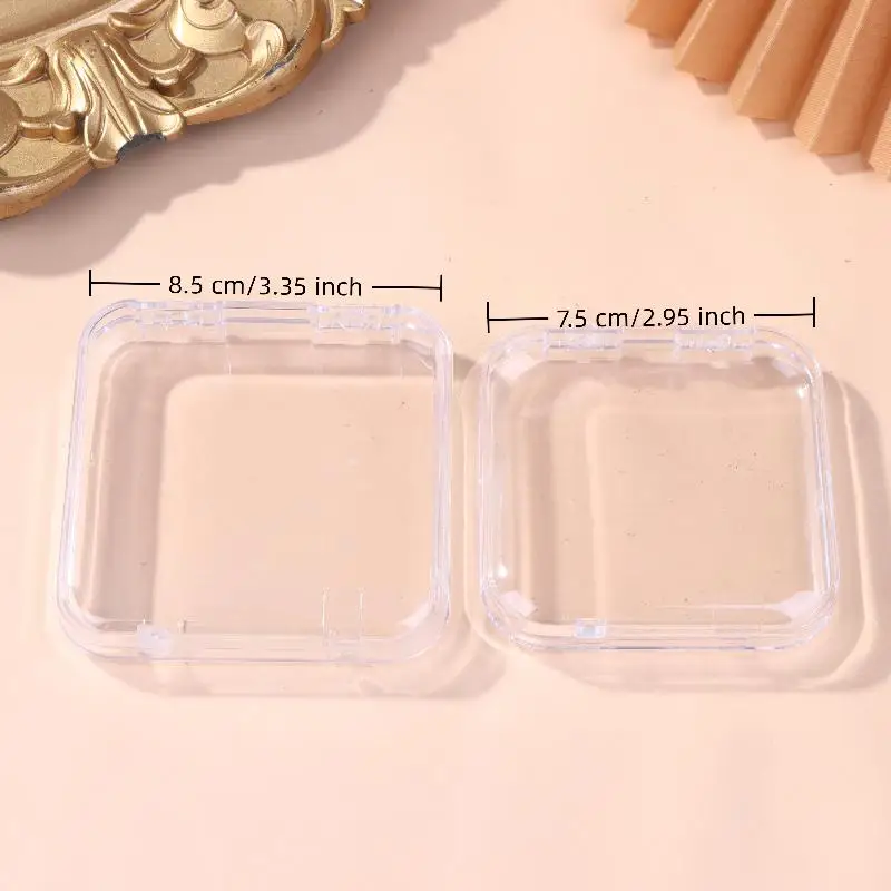 10/20PCS Jewelry Storage Tool Accessories Press-On Nail Storage Acrylic Boxes Transparent Clear Nail Boxes