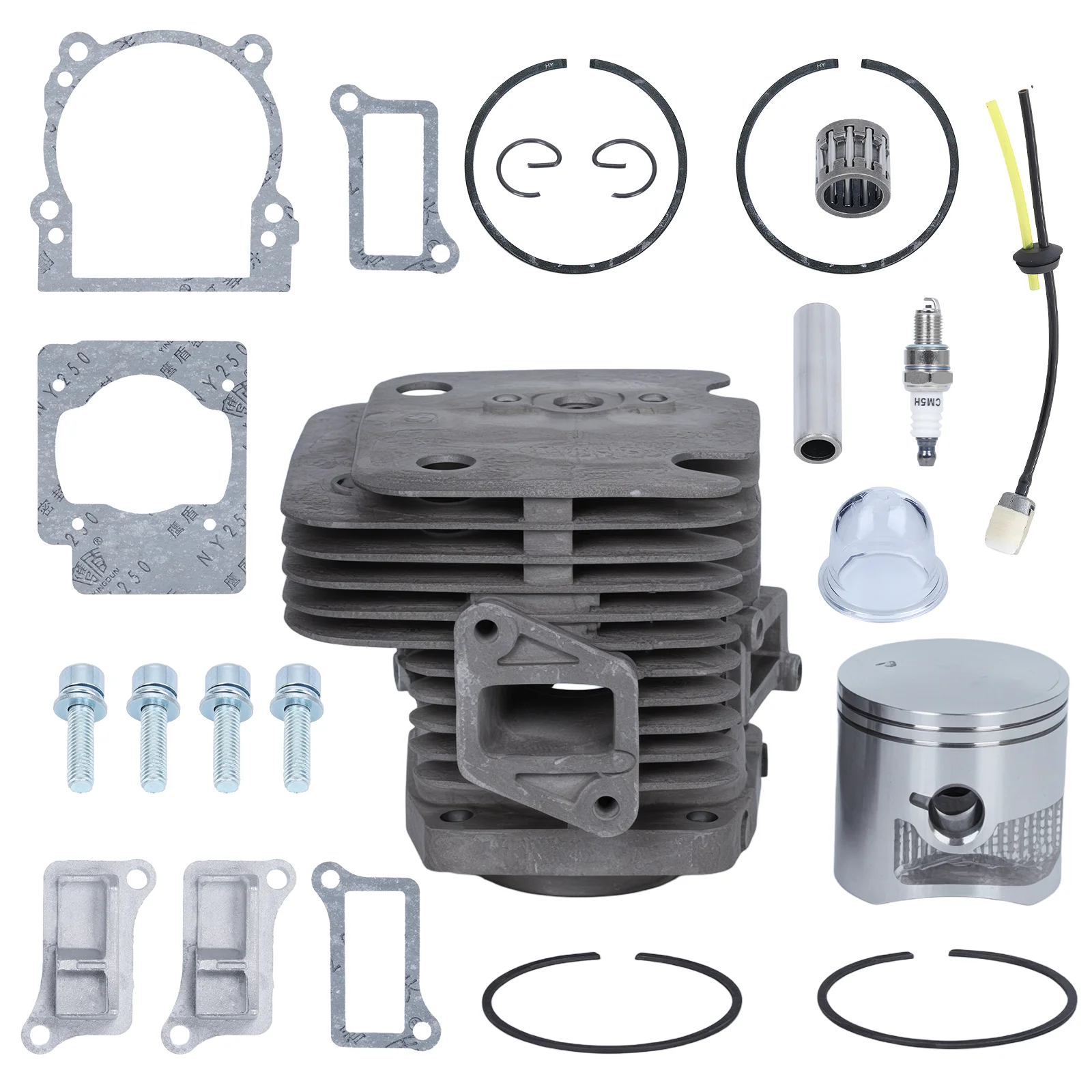 

51mm Cylinder Piston Top End Kit for Redmax EBZ7500 EBZ8500 EBZ6500 Husqvarna 580BTS 580BFS 578BTF 570BTS 570BFS 560BTS 560BFS