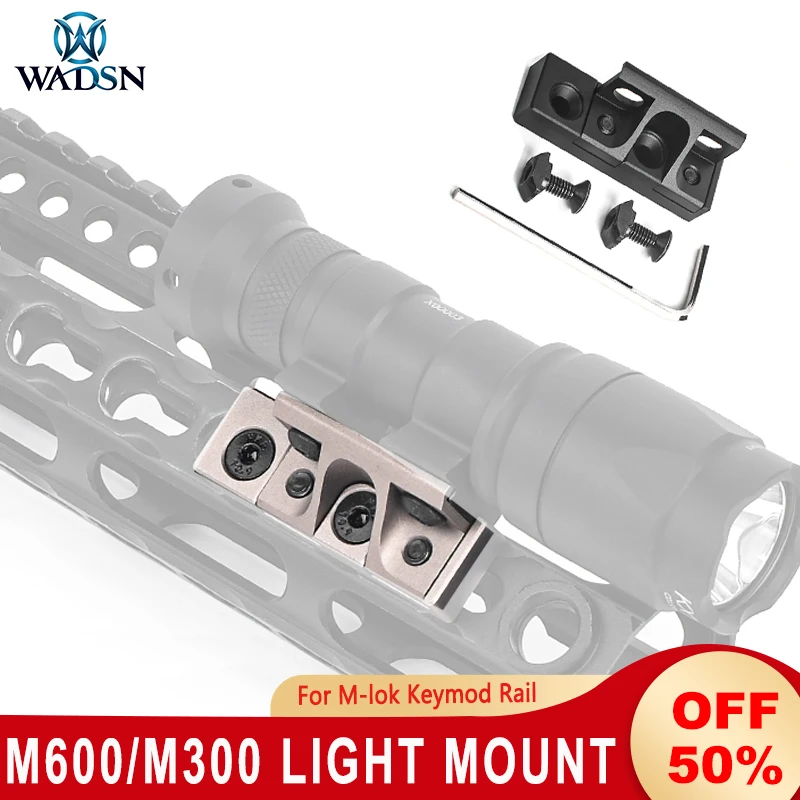 WADSN Linterna Táctica M300/600 Montaje M-LOK Surefire Scout - imagen 2