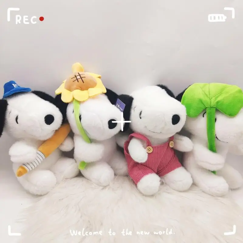 Cartoon Snoopy Plush Toy Kawaii Dressing Stuffed Dog Doll Multiple Styles Soft Animal Puppy Ornament Cute Birthday Holiday Gift