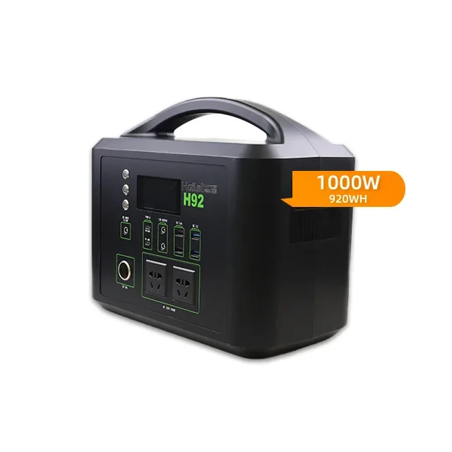 

1000w 1kw Charge Backup Camping Outdoor Lifepo4 Battery Energy System Supply Portable Solar Generator Power Station