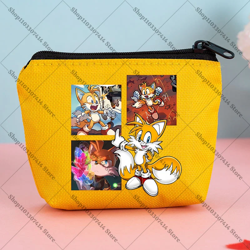 

Anime Game Printed ID Credit Card Holder Accessories Zip Wallet Hedgehog Creative Cute Coin Purse Cartoon Storage Pouch Gifts