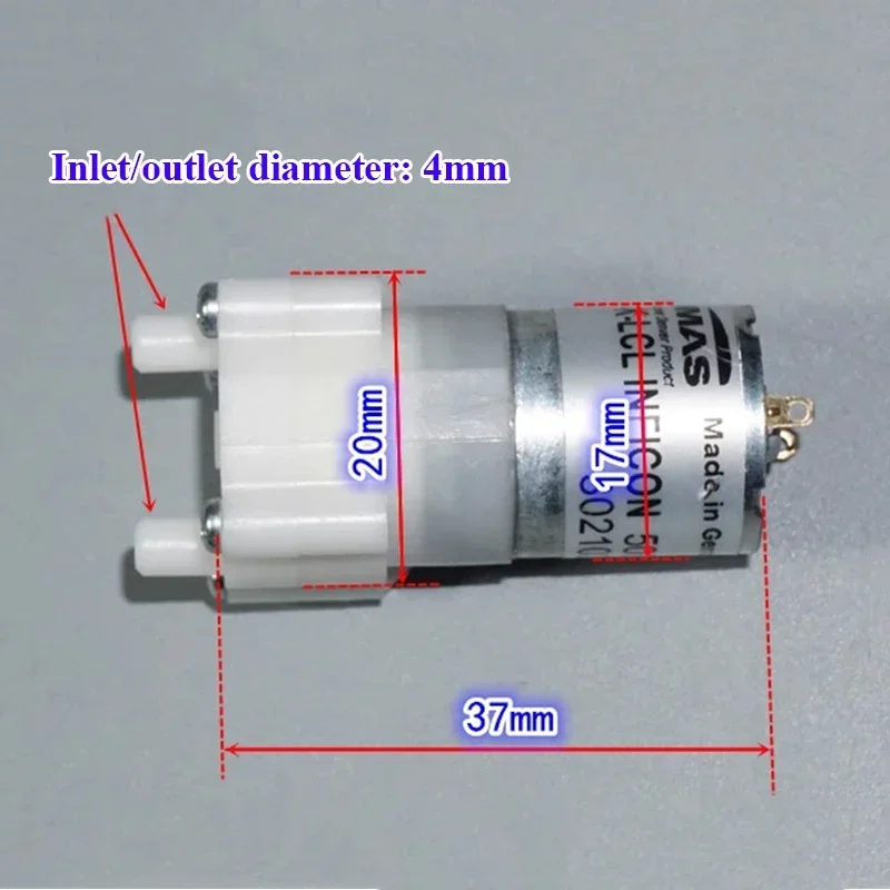 THOMAS DC 5V Micro Rotary Vane Air Pump Mini Gas Sampling Pump Large Flow Reversible Direction for Air Sampling