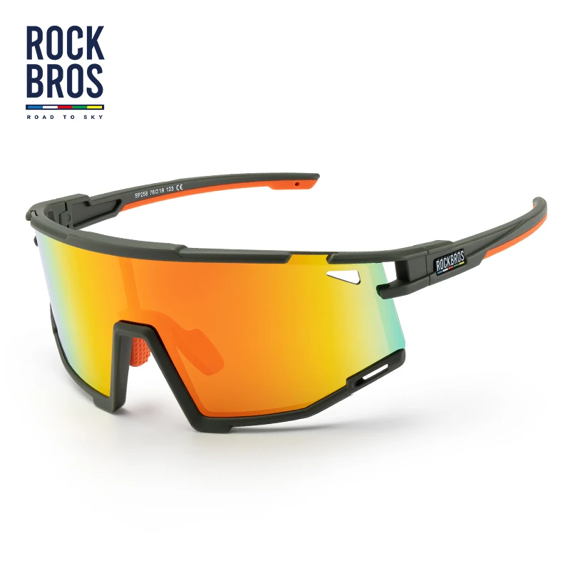 ROCKBROS Road To Sky Cycling Glasses Polarized Photochromic Bicycle Sports Glasses Clear Visibility Lightweight Bike Equipment