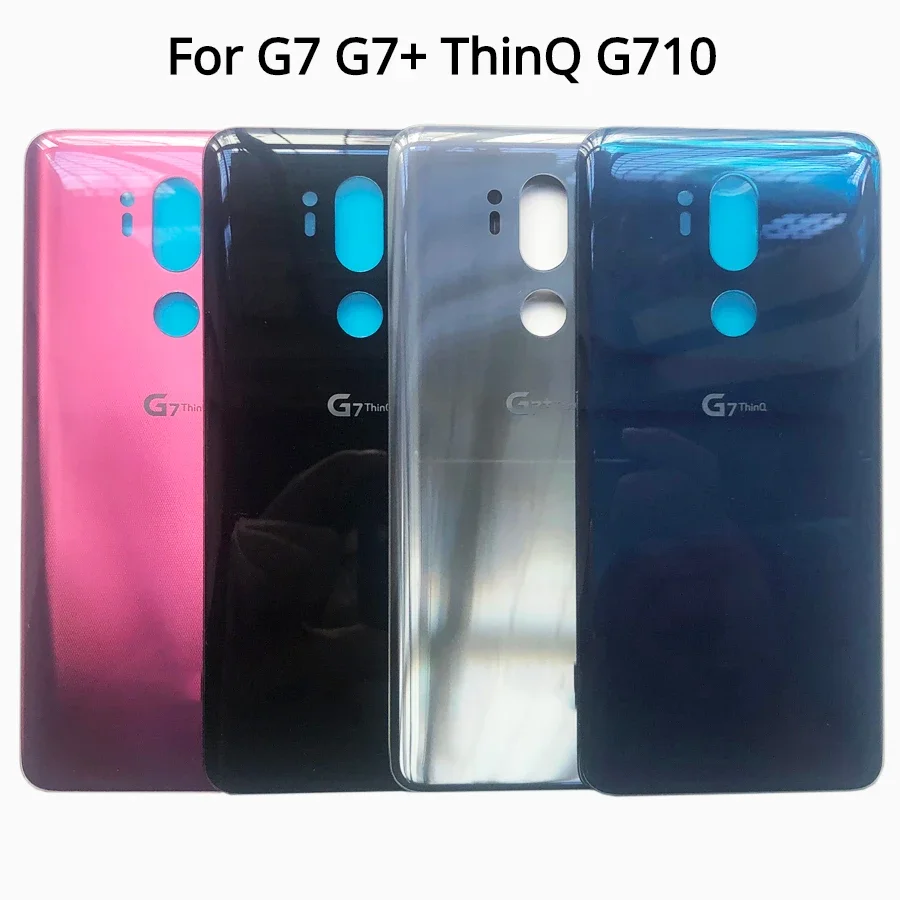 10pcs Back Housing Glass Rear Battery Cover For LG G7 G7+ ThinQ G710 Rear Panel With Adhesive Replacement Repair Parts