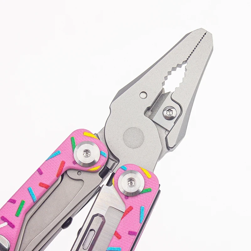 BHBT Ark Pliers G10 Donut Handle CNC Engraved Multi functional Folding Tool Pliers Outdoor Emergency Equipment