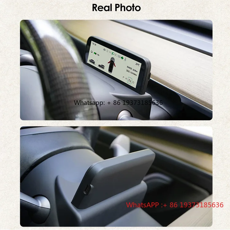 Super Performance Hud Armaturenbrett-Display 4,6-Zoll-Bildschirm für Tesla Model 3, Model Y