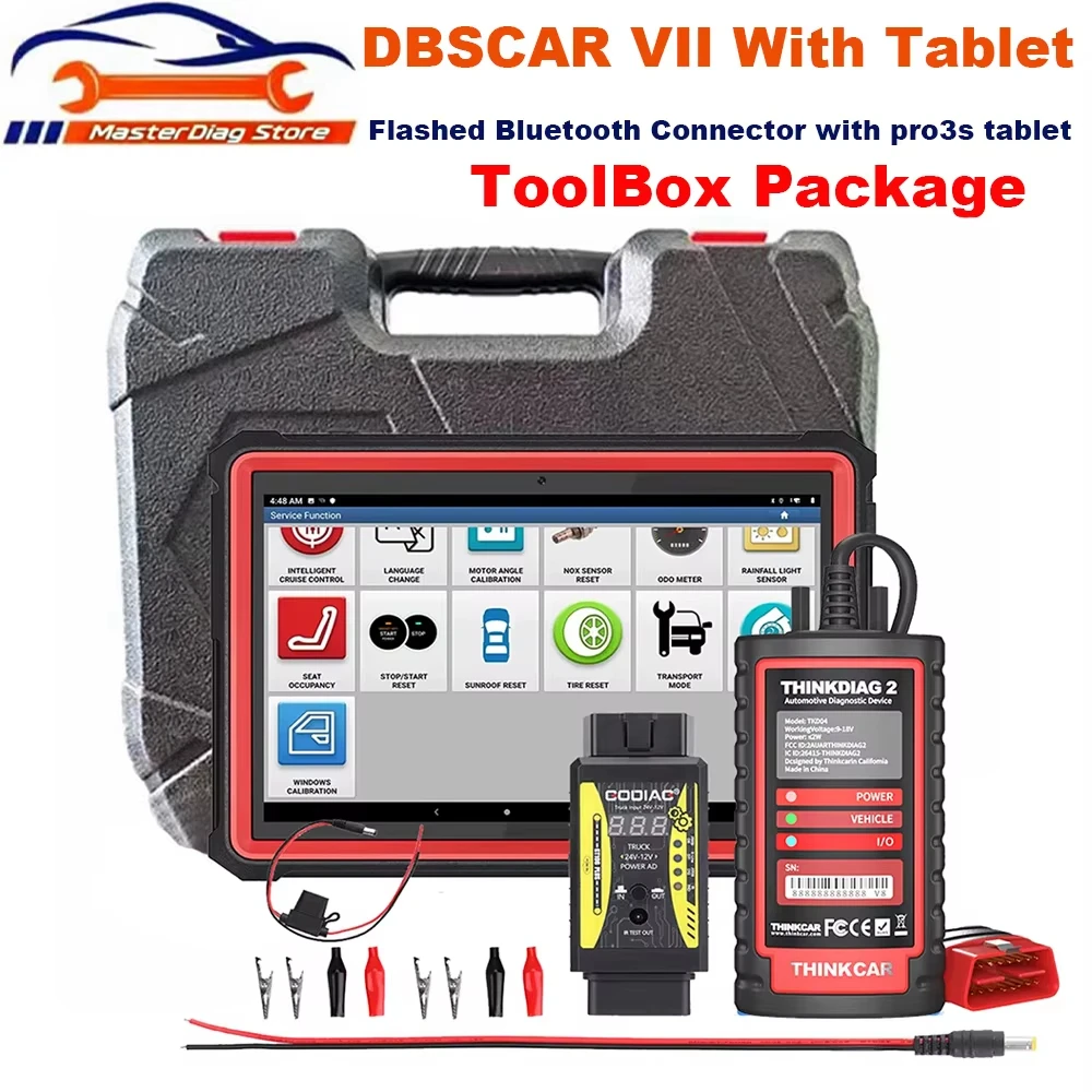 Thinkdiag 2 GT106 PLUS With Launch 10 inch PRO3S+ Tablet Bluetooth OBDII Scanner For DIAG/ZONE OR X/DIAG PK THINKDIAG2 DBSCAR5