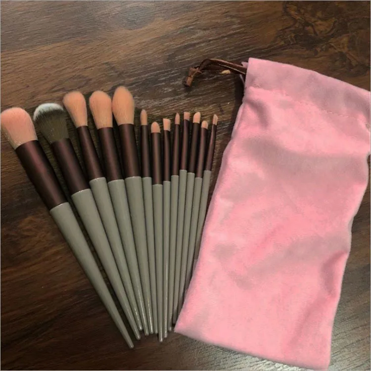 13PCS Makeup Brushes Set Professional Soft Fluffy Eyeshadow Eyeliner Blush Eyebrow Lip Foundation Contouring Brushes Makeup Tool