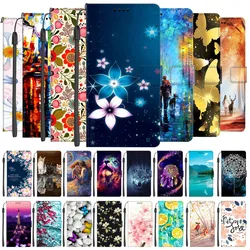 Luxury Leather Book Cover For OnePlus Nord CE 3 5G 2 2T Case Wallet Card Flip Phone Holder Nord 3 CE3 Cute Tiger Colorful Bags