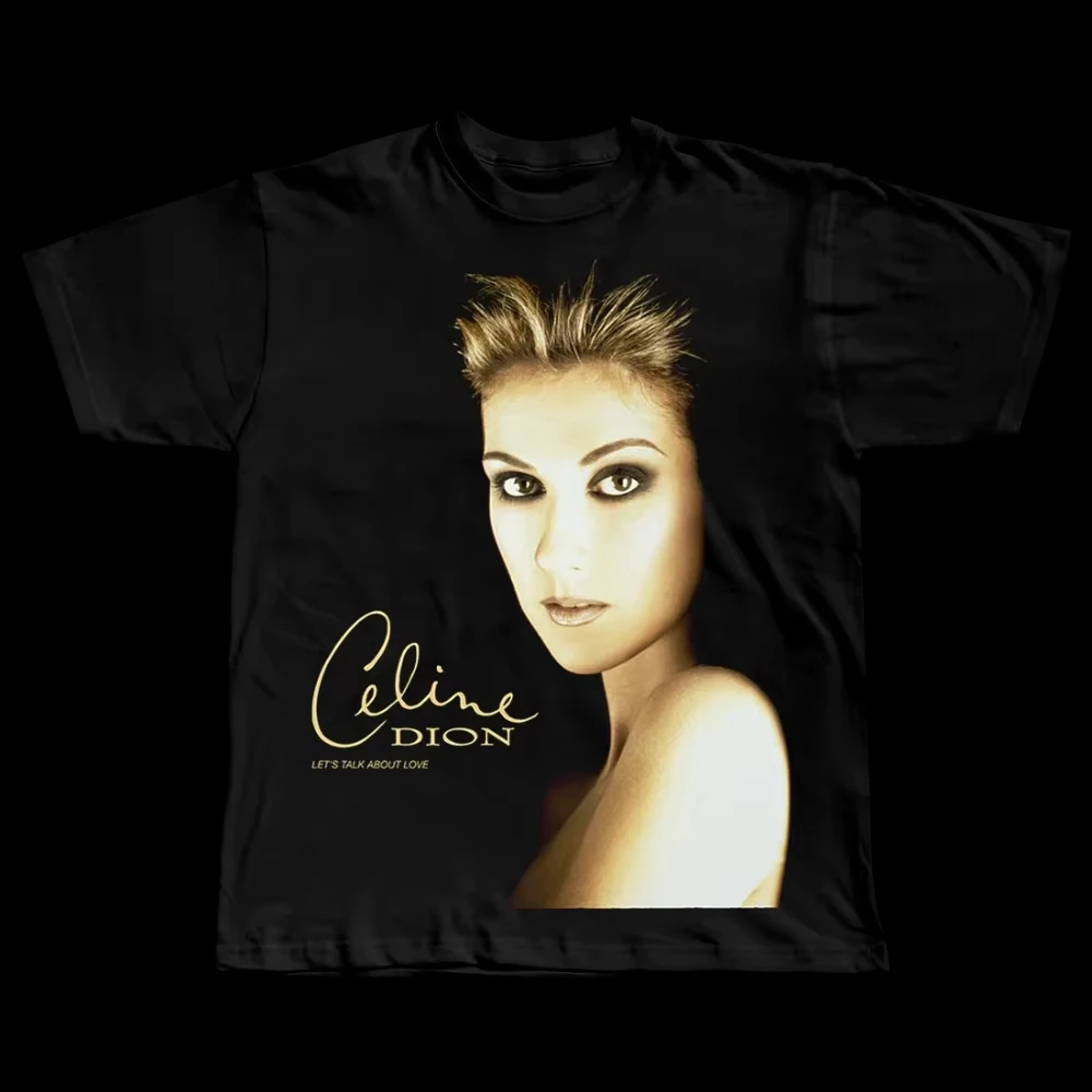 Celine Dion Metal Funny Large Printed  Men's Women's T-Shirt Short Sleeve T-Shirts Titanic Movie Hipster Tops