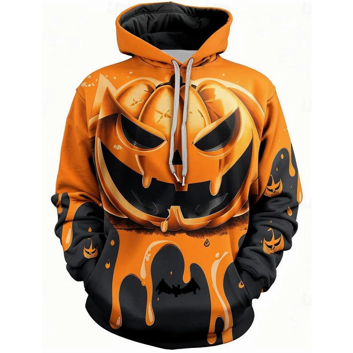 

Fashion Halloween Theme Party Hoodies For Men 3D Print Pumpkin Graphic Long Sleeve Sweatshirt Men's Autumn Casual Hooded Clothes