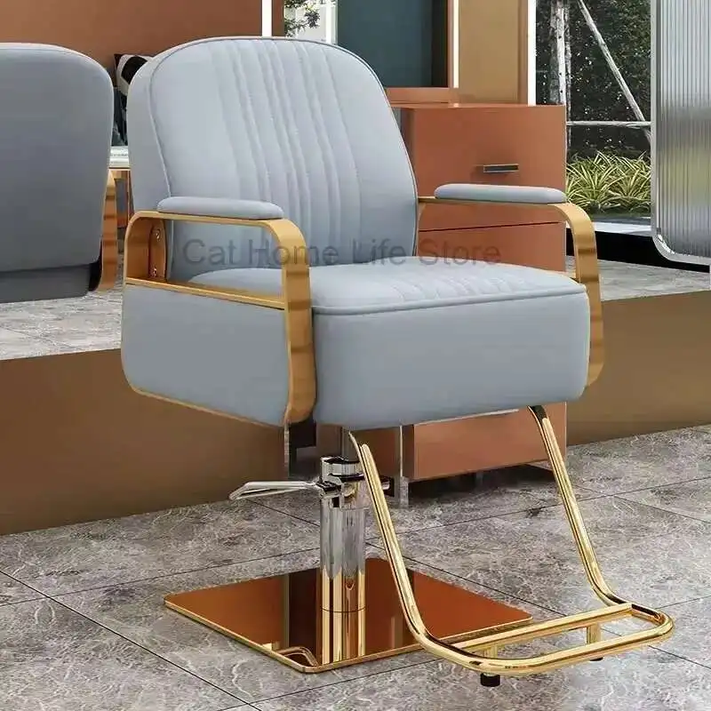 

Professional Massage Chair 2024 Adjustable Barber Siege Pump Beauty Salon Products for Barbers Aesthetic Promotion Wheel Sofa