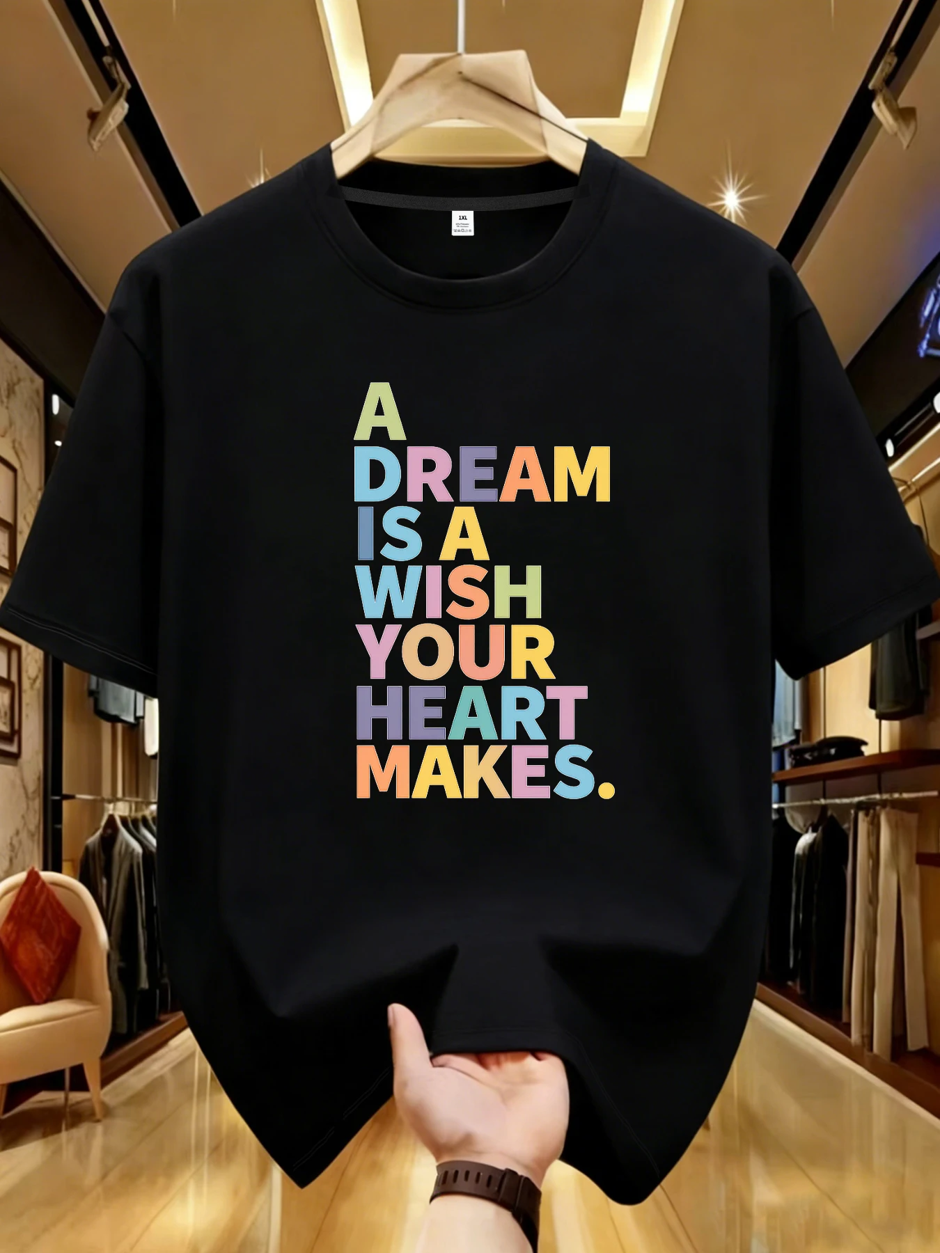 

【WDS01401】Letter printing plus size women's T-shirt summer casual street fashion women's Joker short sleeve T-shirt