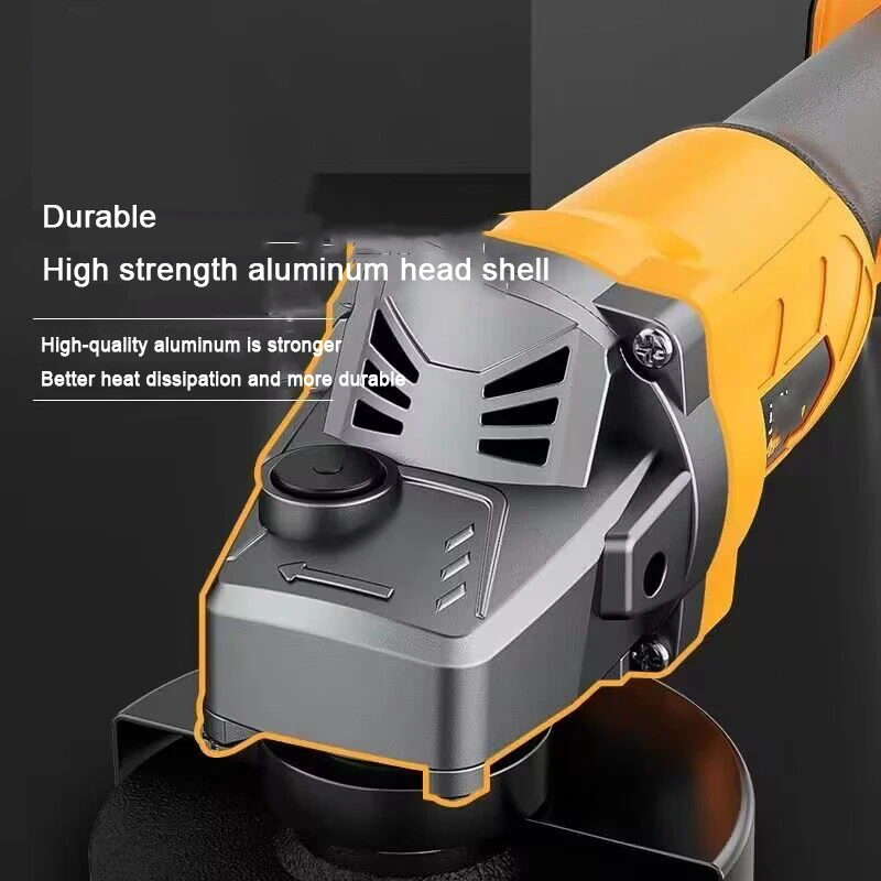 Battery Brushless Angle Grinder Gears Cordless Electric Impact Grinding Tool