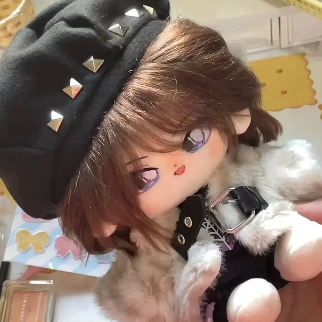 

20 см аниме без атрибутов, кофейные цветные волосы, Ai Jiang, плюшевая кукла для косплея, хлопковое платье для тела, хлопковая кукла, подарок на Рождество