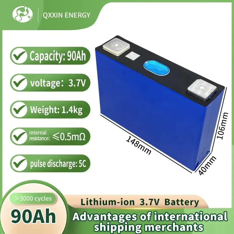 Rechargeable 3.7V Prismatic Phosphate Battery Grade A 3.2V  90Ah 100Ah 105Ah Lifepo4 Battery Cells Lithium ion Batteries