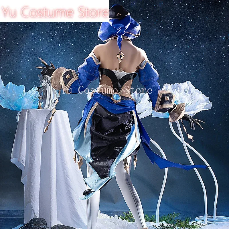Yu Anime!Genshin Impact Layla Exotic Game Suit Gorgeous Dress Uniform Cosplay Costume Halloween Party Role Play Outfit Womena;3,