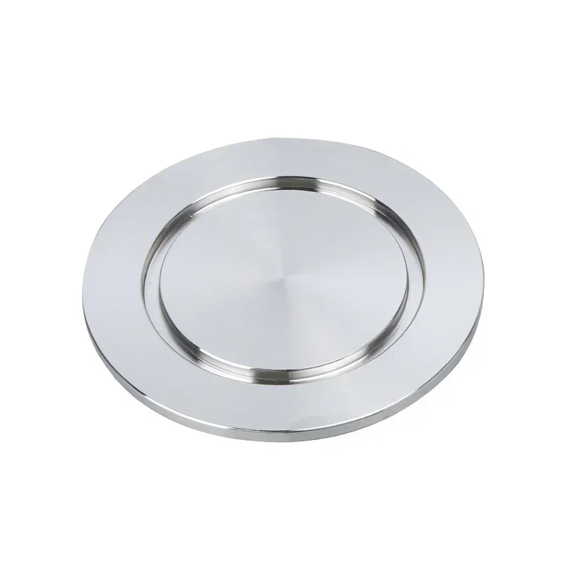 304 Stainless Steel Vacuum Flange Blind Plate for Vacuum Pipe Triple Clamp Solid End Cap Flange Baffle Fittings KF16/25/40/50