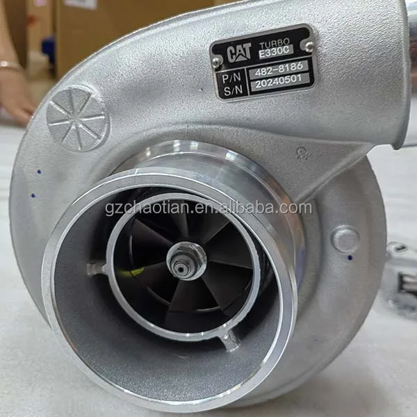 C9掘削機スペアパーツ482-8186ターボ、C9エンジン330D掘削機ターボチャージャー482-8186 4828186用