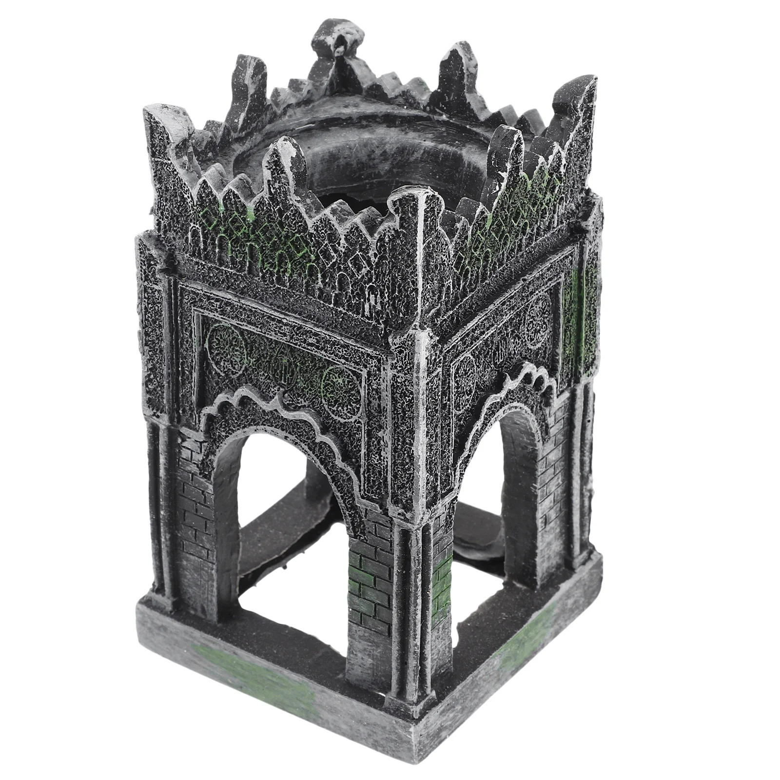 

VANZACK Resin Castle Aquarium Decor Fish Tank Ornament Stylish Landscape Accessory for Aquatic Pets