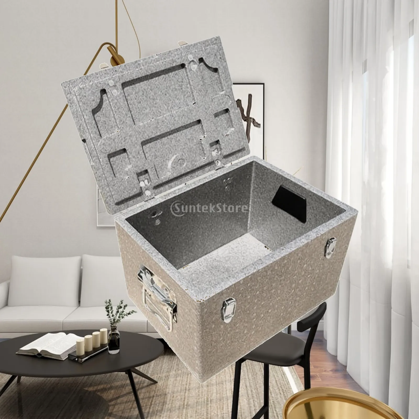 Thermal Insulation Box Portable Cooler Container with Built-in Handles for Events Hot Cold Food Storage